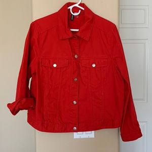 COPY - Beautiful red denim jacket